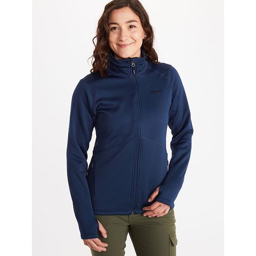 Marmot Olden Polartec Jackets - Womens Fleece Navy CA8406195 Canada